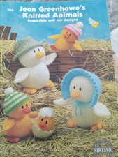 Jean Greenhowes Knitted Animals Designs/ Patterns 1990 Booklet: Great Condition