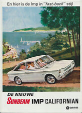 Sunbeam Imp Californian 1967 Original DUTCH Sales Brochure Hillman Ref No. 1514