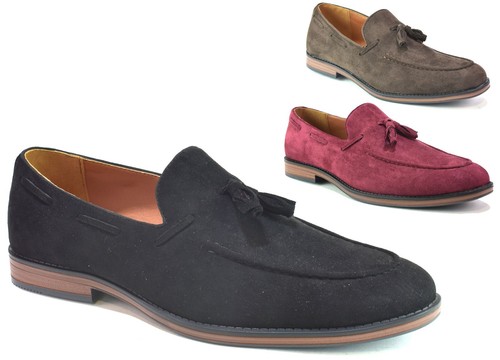 Mens black loafers tassel - mens,