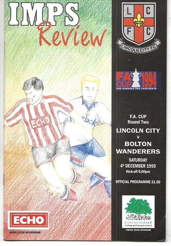 Football programme lincoln - football,