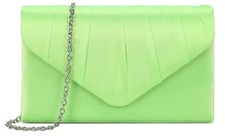 Women's Satin Pleated Clutch