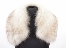 U95 REAL SHADOW FOX FUR COLLAR STOLE SOFT SCARF SHAWL RANCH FOX - FUCHS KRAGEN