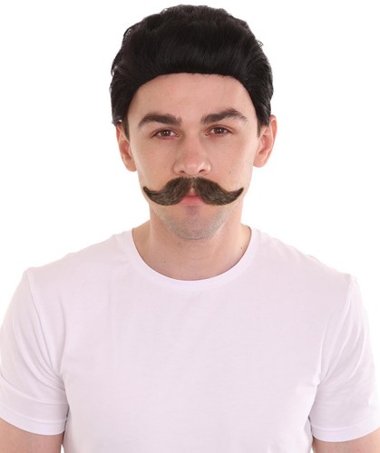 Handlebar style moustache - moustache, –
