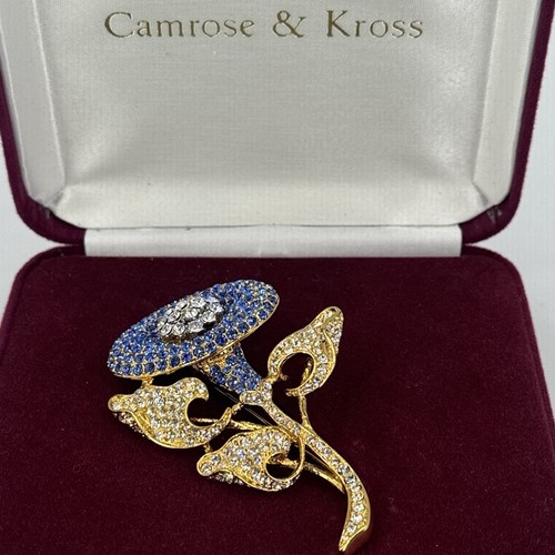 Camrose kross brooch crystal - &,