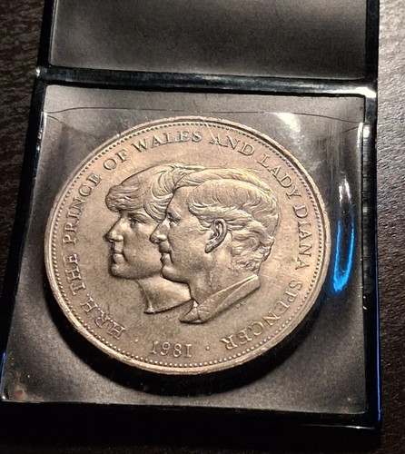 Midland bank coin 1981 hrh - bank, coin,