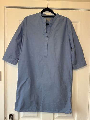 Cos blue cotton poplin tunic - blue,