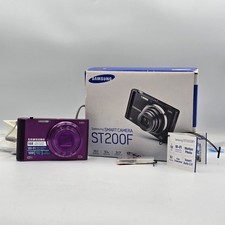 Samsung ST200F 16.1MP Digital Compact Camera 10x Zoom Wi-Fi Black - Tested