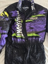 Wulfsport Moon Strike Jacket in Black/ Purple/ Green - Size L 