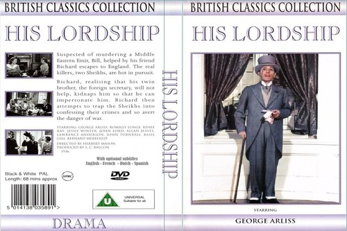 His lordship dvd - his, (1936)