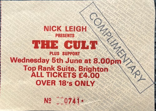 The cult 1985 brighton - the,