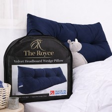Velvet Headboard Wedge Pillow