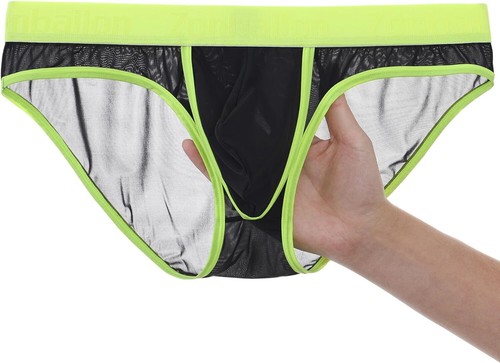 Mens see through - briefs, mesh