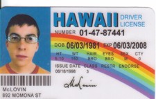 McLovin ID from Movie Superbad