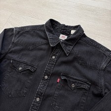Levi's Denim Shirt Mens Black