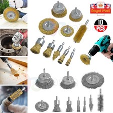 10PCS Rotary Wire Brush Wheels