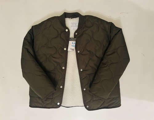 Brand new girls khaki quilted - khaki,