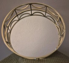 Circular Gold Tone Mirrored