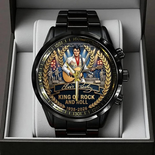 Elvis presley black stainless - presley,