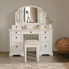 Dressing Table Set White