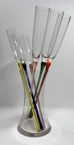 Modern handblown champagne - modern,