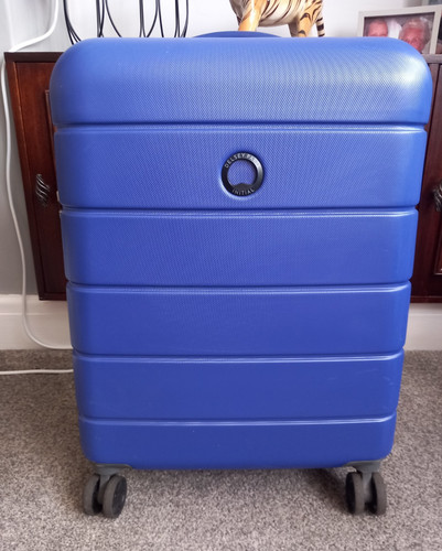 Delsey initial blue hard shell - initial,