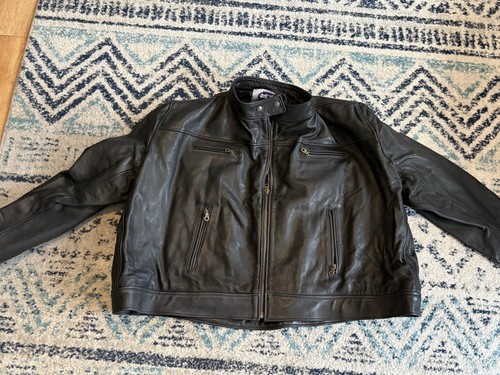 Osx leather biker jacket - biker,