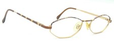 Vintage Cazal 1136 Gold Brown Eyeglass Frames