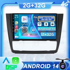 Android 14 CarPlay For BMW 1 Series E88 E82 E81 E87 Car Radio Stereo GPS Sat Nav