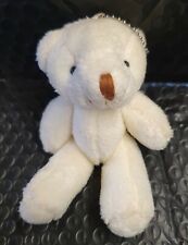 2x Cute Plush Jointed Cream Teddy Bear Toy Gift 13cm Length UK Seller Free P&P