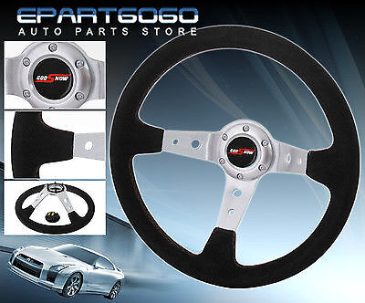 350mm suede black leather red - black,