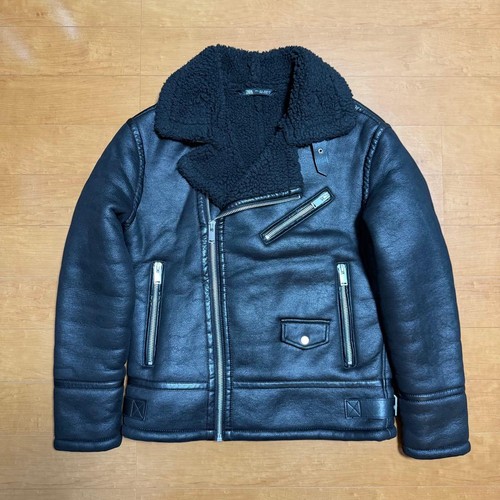 Authentic zara black biker - black,