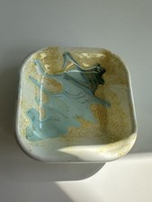 BORNN Square plate Enamel Enamelware MASQ1105 Lemon Cream 11cm x 3cm camping new