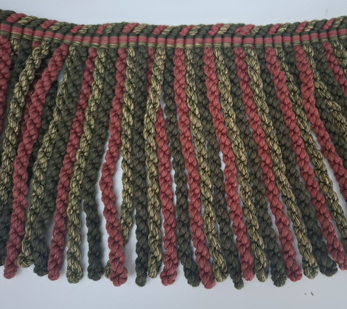 Bullion fringe green brick - bullion,
