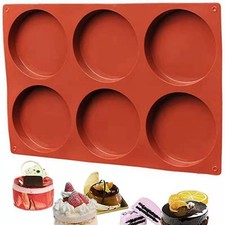 Silicone Molds Round Coaster Bento Cake Circle Baking Tray