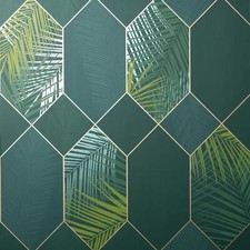 Teal | Green | Duck Egg Wallpaper - Geometric Floral Animals Metallic & More