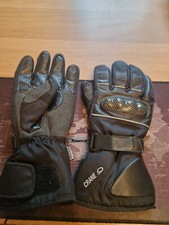 crane leather & poly motorcycle gloves armoured knuckles, 2 pairs avail'' XL/S.