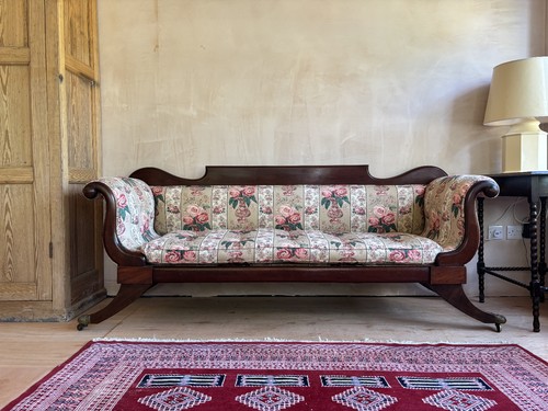 Regency style mahogany sofa - mahogany,