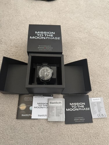 Omega swatch black snoopy - black,