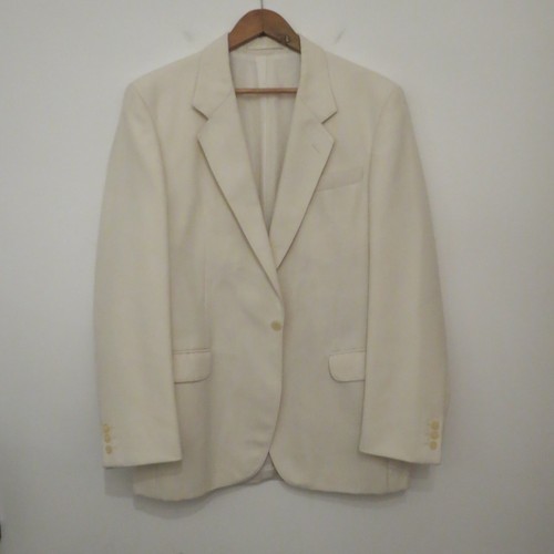Vintage cream tuxedo blazer - vintage, 42