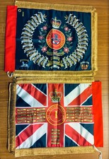 The Light Infantry miniature 1st battalion Regimental/Queen's colours flags
