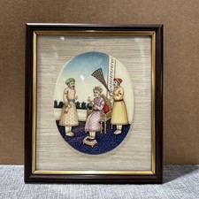 Rare Islamic handmade mughal miniature painting Of Emperor AKBAR SHAH 