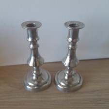 PAIR OF SMALL CHROME PLATED