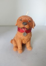 Red Dark Golden retriever puppy Candle Dog Novelty Gift cake topper Birthday 
