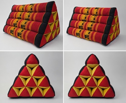 Vintage thai triangle - vintage, pillow