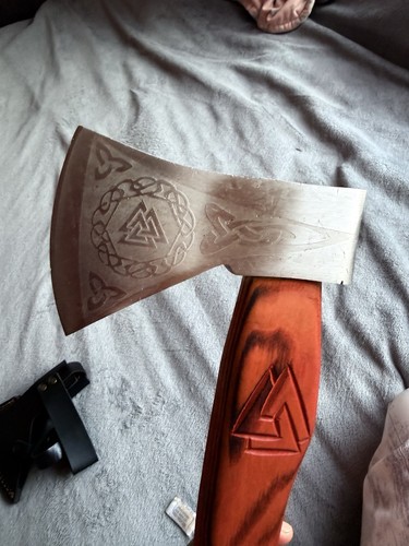 Handmade engraved axe - handmade,