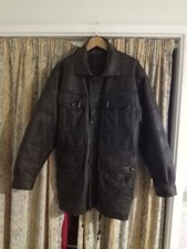 coat men faux leather pvc