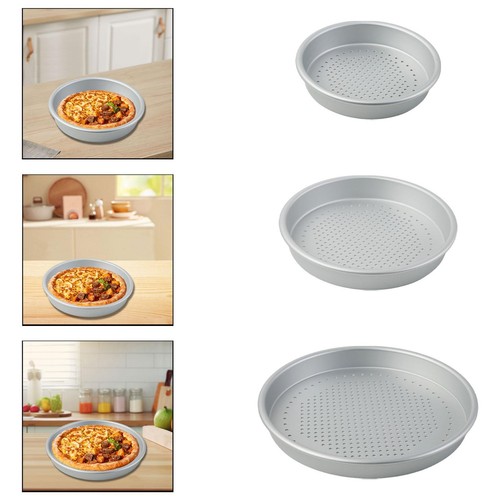 Perforated pizza pan oven - pizza,