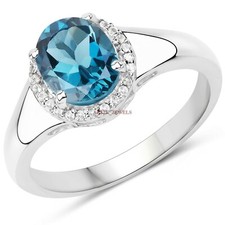 Natural Blue Topaz Gemstone