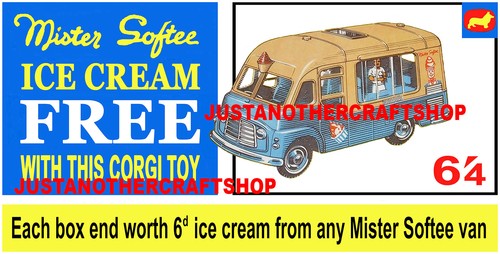 Corgi toys 428 softee - mr, walls