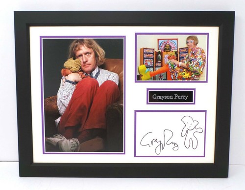 Grayson perry signed mounted - grayson,